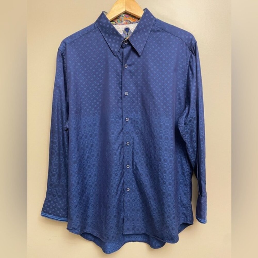 Robert Graham Blue Classic Dress Shirt